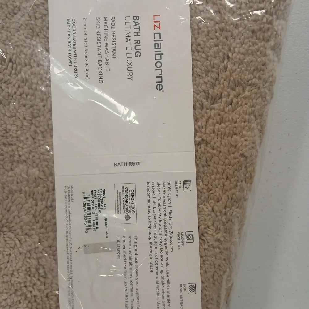 Tan LIZ CLAIBORNE Bath Mat